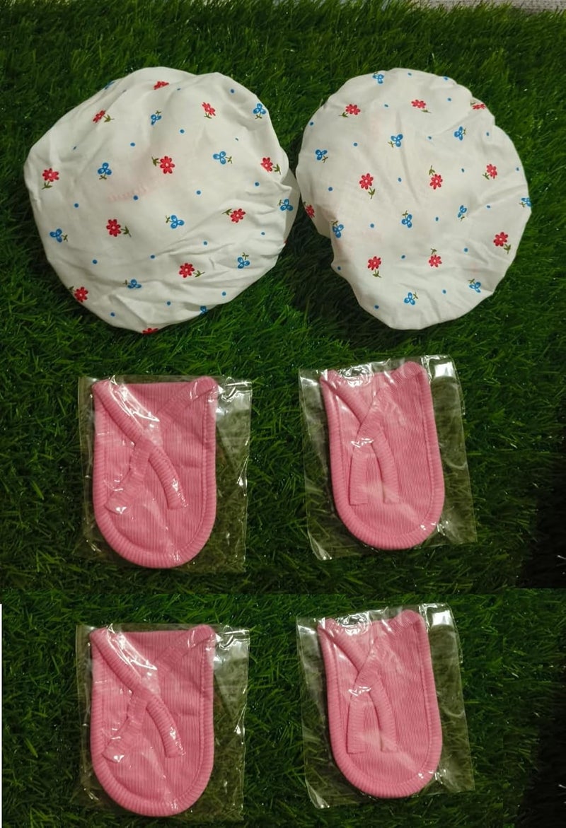 DAIDSUKE Pack of 2 Heavy Quality All Matka Suitable Cover with Rubber Grip With 4 Cotton Tap Cover Size Adjustable Made with Cotton Washable and Reusable Cloth Filter for Matka Multi Color - Image 4