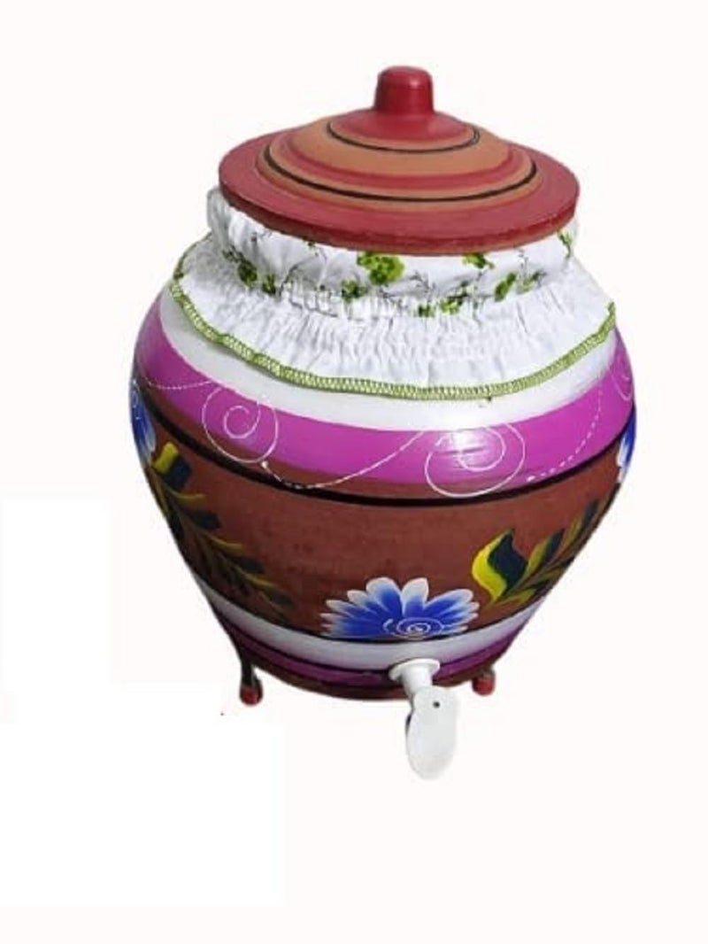 DAIDSUKE Pack of 2 Heavy Quality All Matka Suitable Cover with Rubber Grip With 4 Cotton Tap Cover Size Adjustable Made with Cotton Washable and Reusable Cloth Filter for Matka Multi Color - Image 2