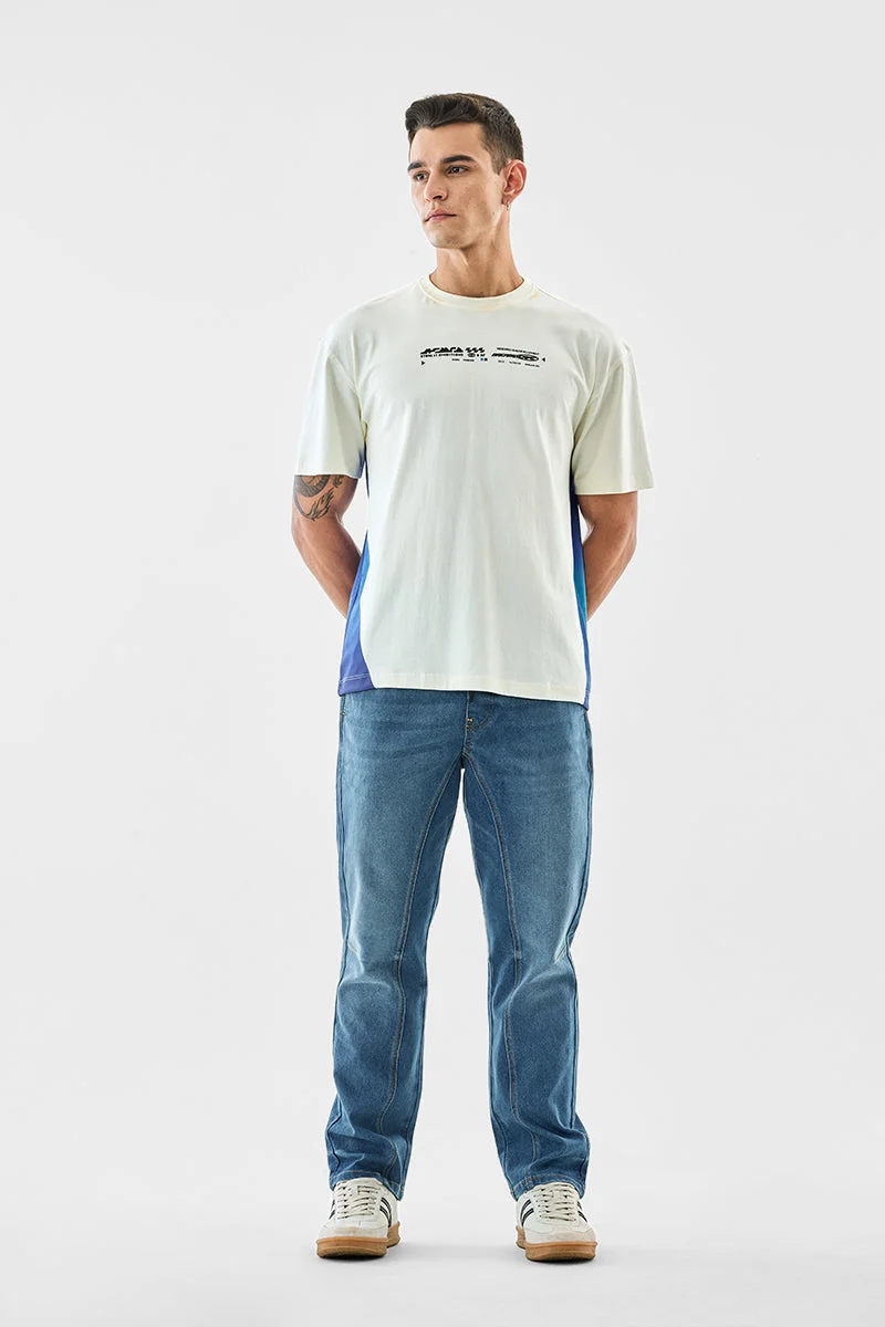 SNITCH Blue Comfort Fit Stretch Jeans for Men | Best Price UAE