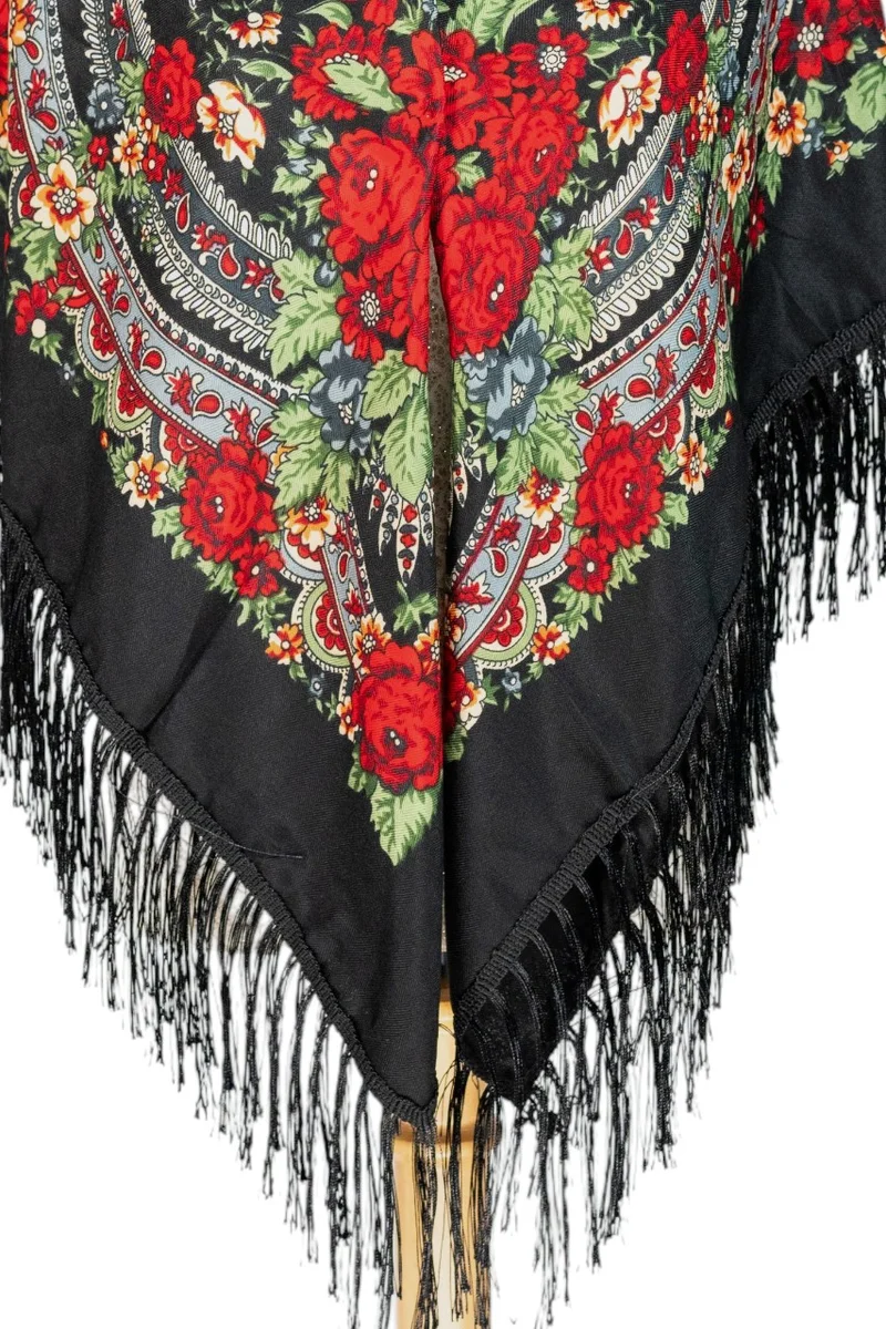 D'daniela  Gala Women's Eastern European Cotton Tassel Shawl for Women | Best Price UAE