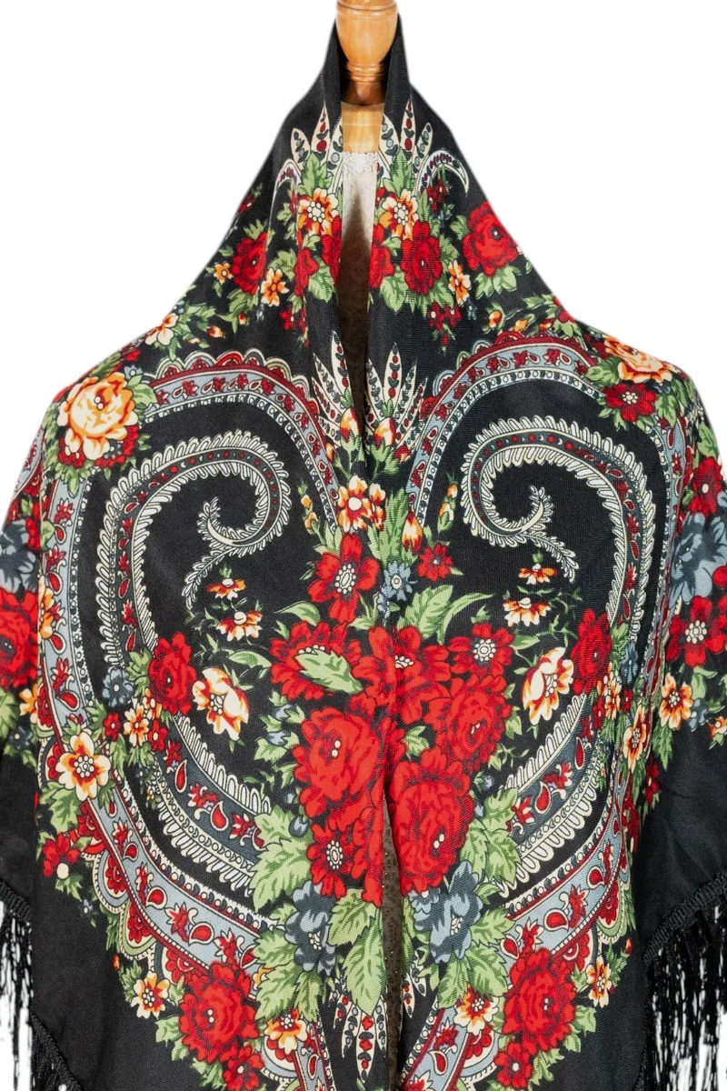 D'Daniela Gala Women's Eastern European Cotton Tassel Shawl