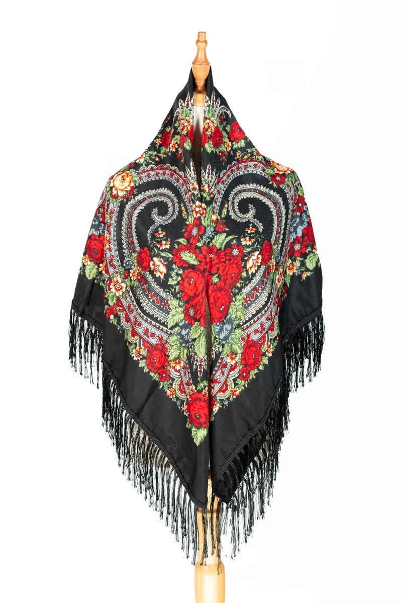 D'Daniela Gala Women's Eastern European Cotton Tassel Shawl