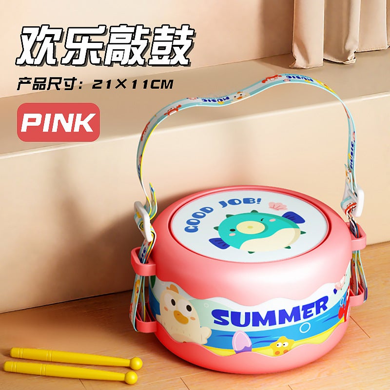 Baby Educational Rattle Hand-Clap Drum Set for 0-12 Months Musical Enlightenment