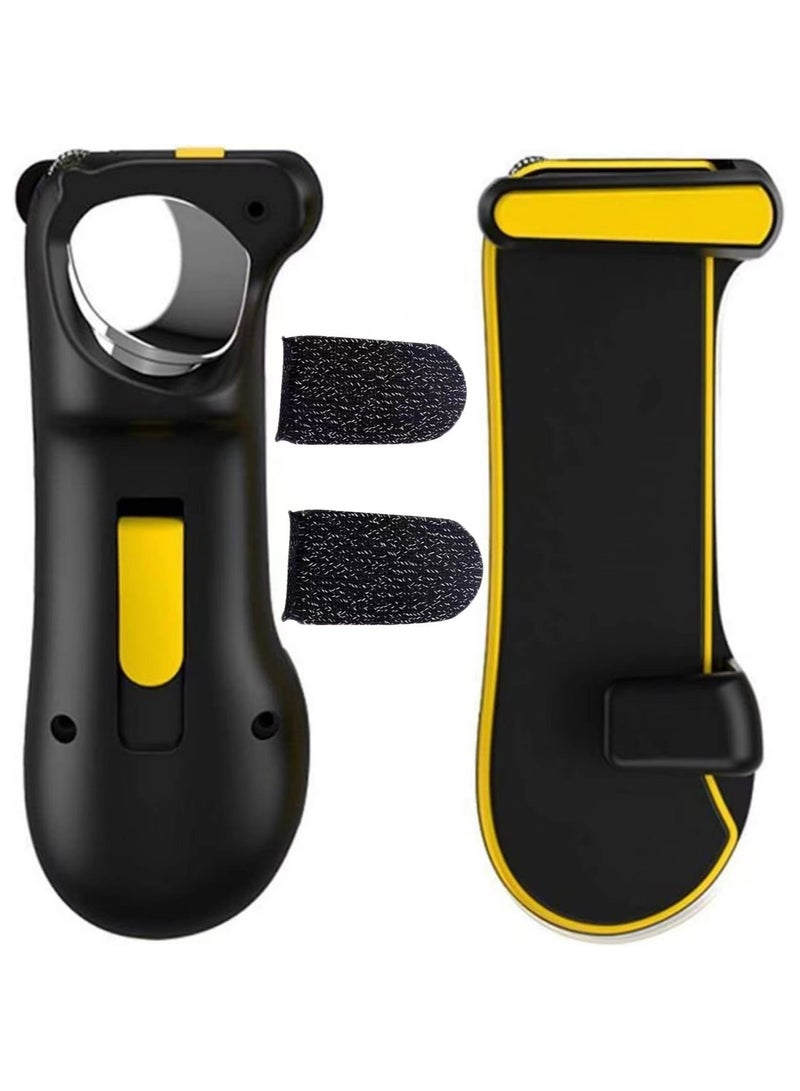 2-Piece Mobile Tablet Controller Gamepad Wireless Gaming Joystick with Finger Covers - Image 1