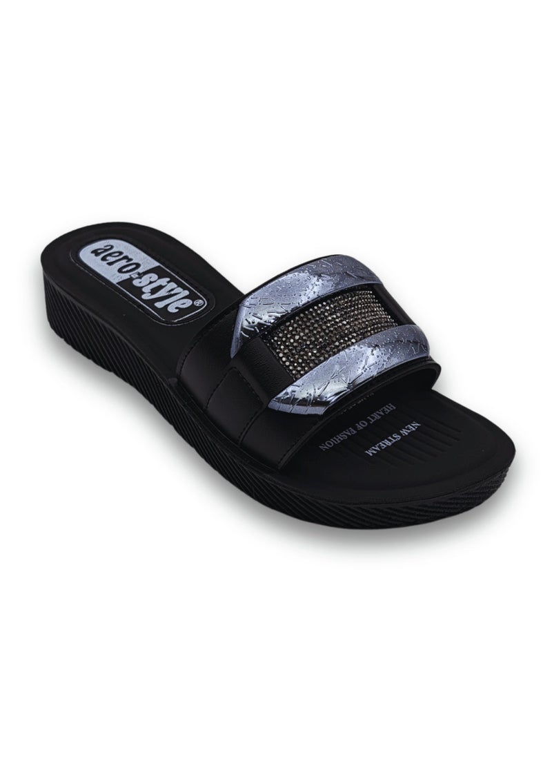 aerosoft Aerostyle Women’s Slippers SPL1037 Black - Image 1