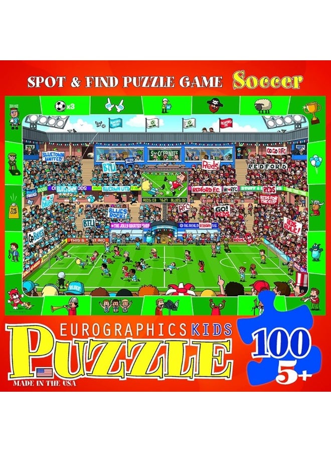 EuroGraphics Soccer Spot  Find 100 Piece Puzzle - Image 4