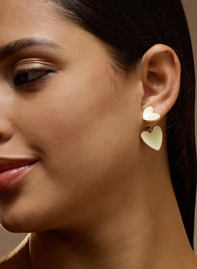 سوهي أقراط صناعية على شكل قلب