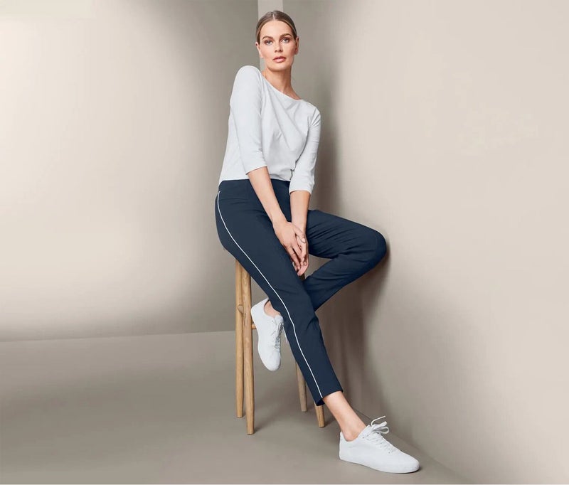 Tchibo Women Stretch Pants, Dark Blue - Image 1
