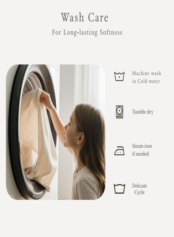 Threadmill طقم ملاءات سرير من القطن الخالص 100% من ثريدميل، مضاد للحساسية، يسمح بمرور الهواء، مقاوم للبقع، عدد الخيوط 500، لون موحد، مكون من 4 قطع (ملاءة مسطحة، ملاءة مثبتة، غطاءان للوسائد)، مقاس كوين أبيض - Image 5