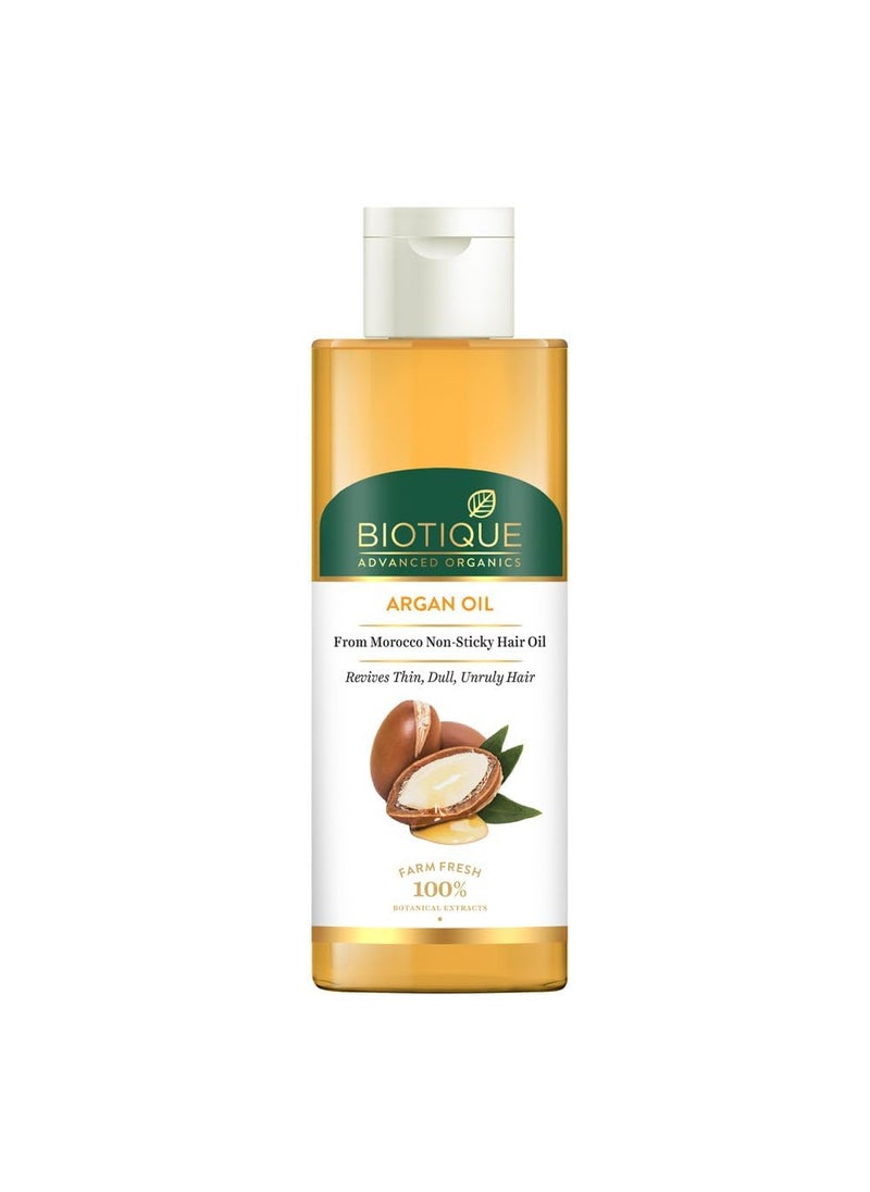 Biotique - Biotique Argan oil from morocco Hair oil 200ml - Image 1