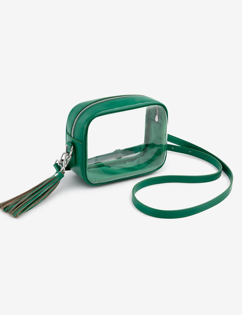 Yarnic Clear Bag Stadium Approved for Concert, PVC Transparent Crossbody Purse Small Crossbody Bag with Adjustable Shoulder Strap for Women (Green) - Image 5