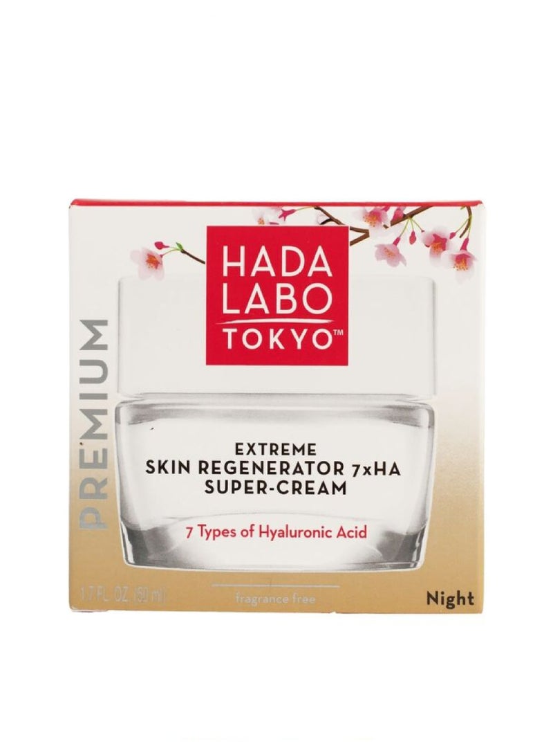 Hada Labo Tokyo Skin Regenerator 7xHA Super Night Cream 50ml