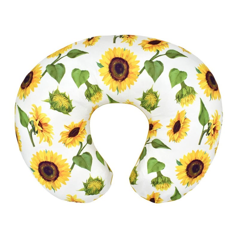 BxuanW Nursing Pillow Cover Stretchy Pillow Slipcovers for Breastfeeding Moms Two-Sided Design (Sunflower) - Image 4