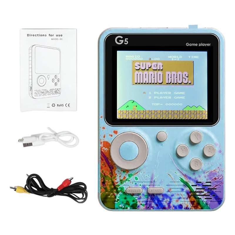 Sakuya 500 in 1 Handheld Gaming Console with 3 Hours Battery Backup | AV Output for TV | Backlit Screen | Built-in Retro Games | Rechargeable | Portable Design for All Ages - Image 1