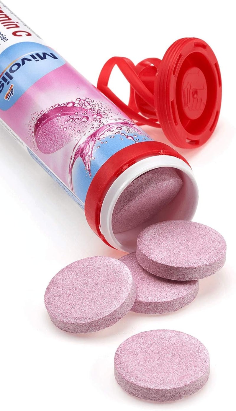 Mivolis Iron + Vitamin C Effervescent Tablets - Dietary Supplements 4 Packs x 20 pcs | Germany - Image 2