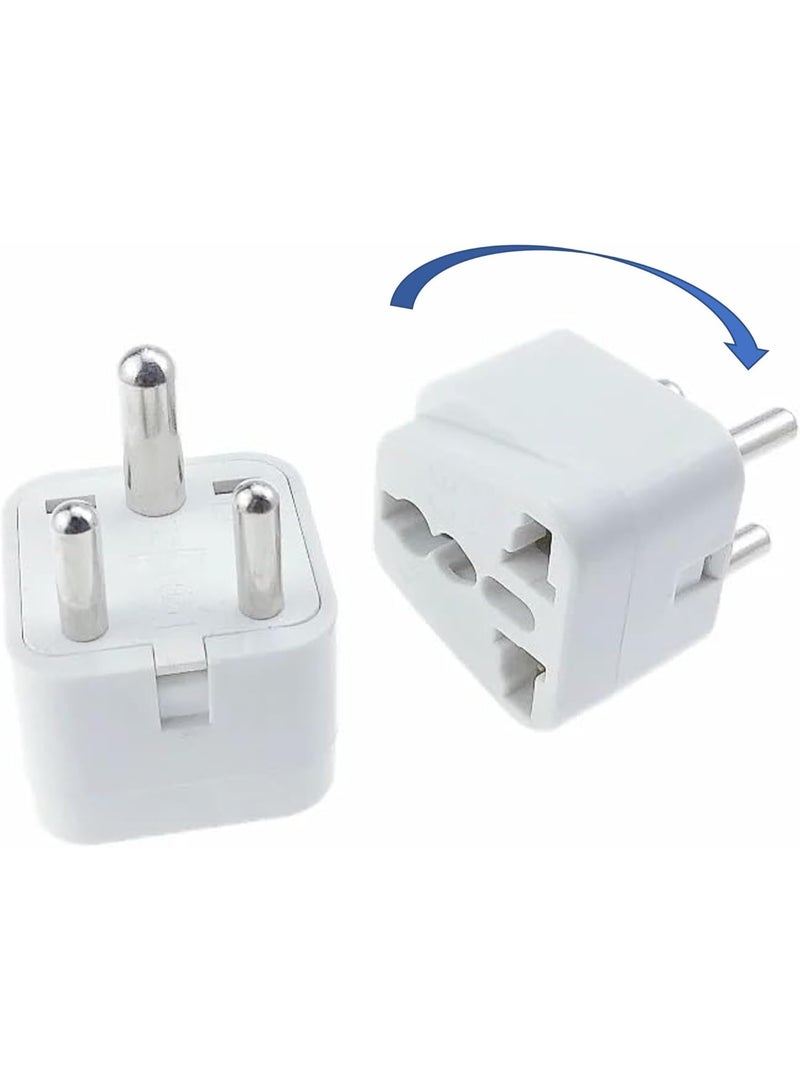 Type D Travel Plug Adapter for India, Sri Lanka, Nepal, Bhutan, Maldives - 1 Piece - Image 3