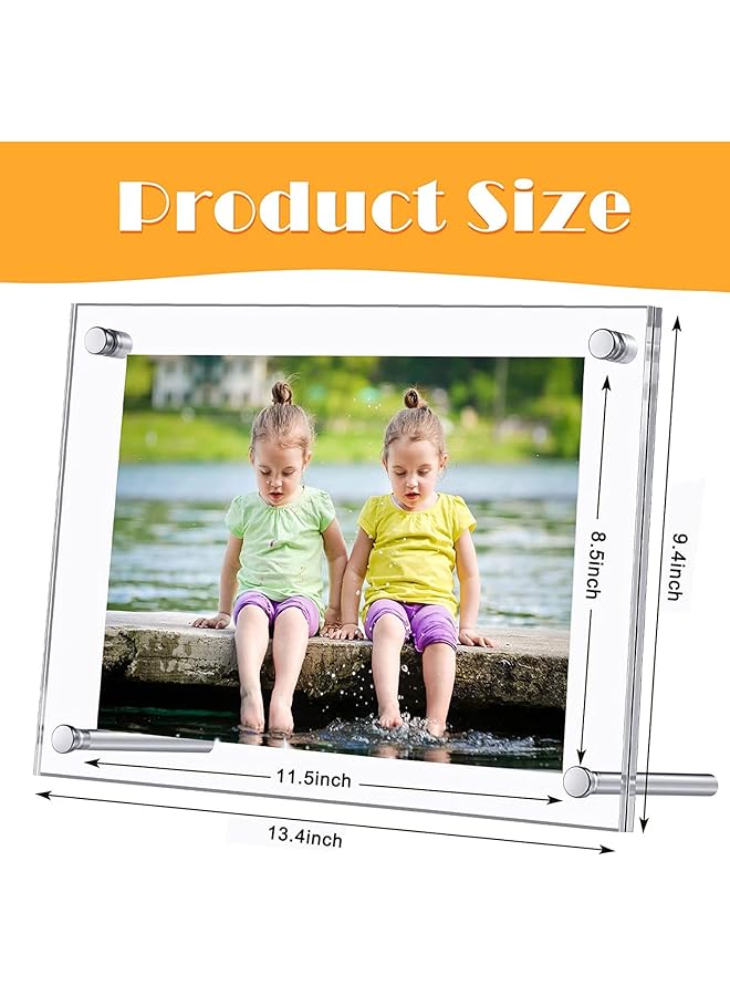erorex Picture Frame 8.5X11.5 Inch Clear Acrylic Photo Frame A4 Letter Size Decorative Poster Frame Desktop Tabletop Display 1 Pack - Image 4