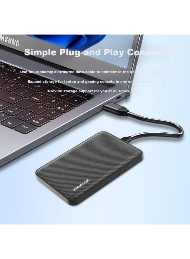 Shansheng 320gb Portable Hard Drive Usb3.0 High Speed 2.5-inch P1 External Computer External Hard Drive Portable Storage Data Photo Business Office Dual-use For Mobile Phone And Computer - Image 1