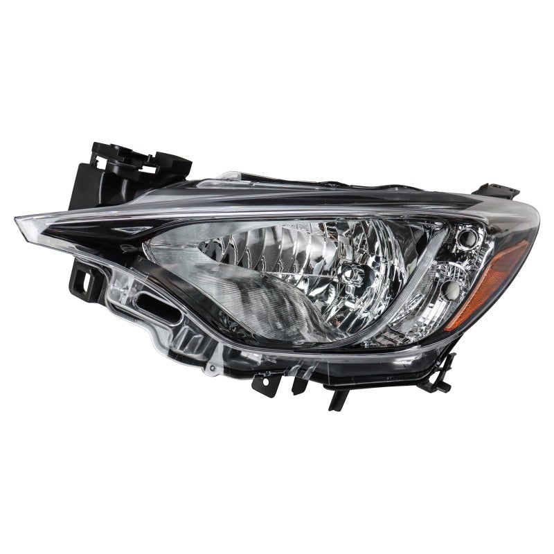 TRQ Driver Side Headlight Assembly Compatible with 20192020 Toyota Yaris L LE XLE 2016 Scion iA SC2502106