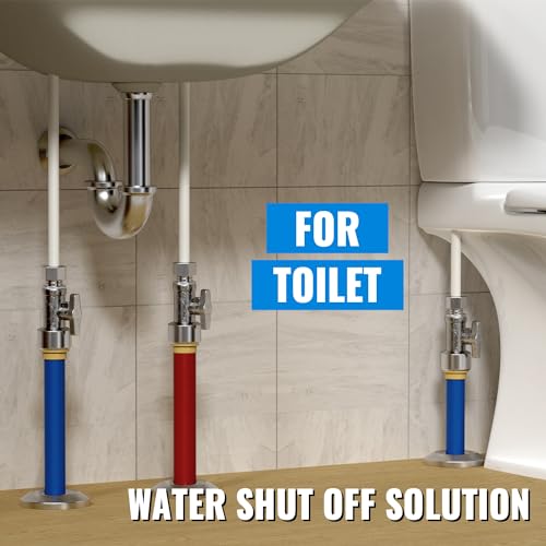 SUNGATOR Straight Stop Valve, 12-Pack SUNGATOR Straight Water Shut Off Valve 1/2 x 3/8 Inch Compression, Toilet Water Shutoff, 1/4 Turn, No Lead Brass Push-to-Connect Plumbing Fittings for PEX Pipe,Copper,CPVC - Image 5