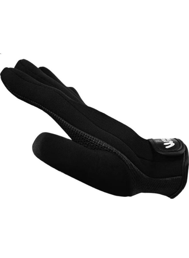 Watertime/Shuichuan Winter Swimming Gloves, Diving Swimming Adult Warm Anti-Freeze Non-Slip Fitting Wear-Resistant Gloves, Black M - Image 3