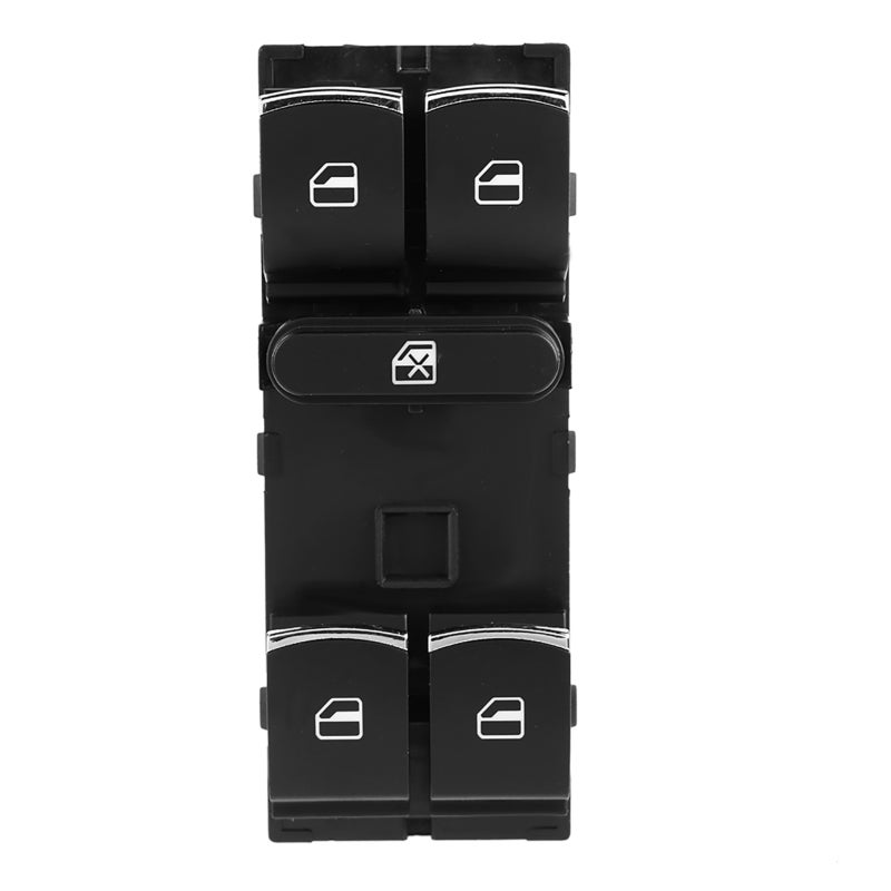 مفتاح نافذة السيارة - لوحة مفتاح النافذة من البلاستيك ABS الأسود لموديلات MK5 MK6 - 5ND 959 857 - مفتاح نافذة سيارة متوافق لباب المركبة - Image 4