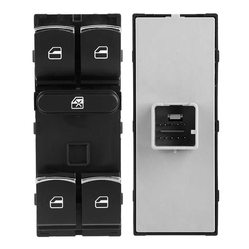 مفتاح نافذة السيارة - لوحة مفتاح النافذة من البلاستيك ABS الأسود لموديلات MK5 MK6 - 5ND 959 857 - مفتاح نافذة سيارة متوافق لباب المركبة - Image 5