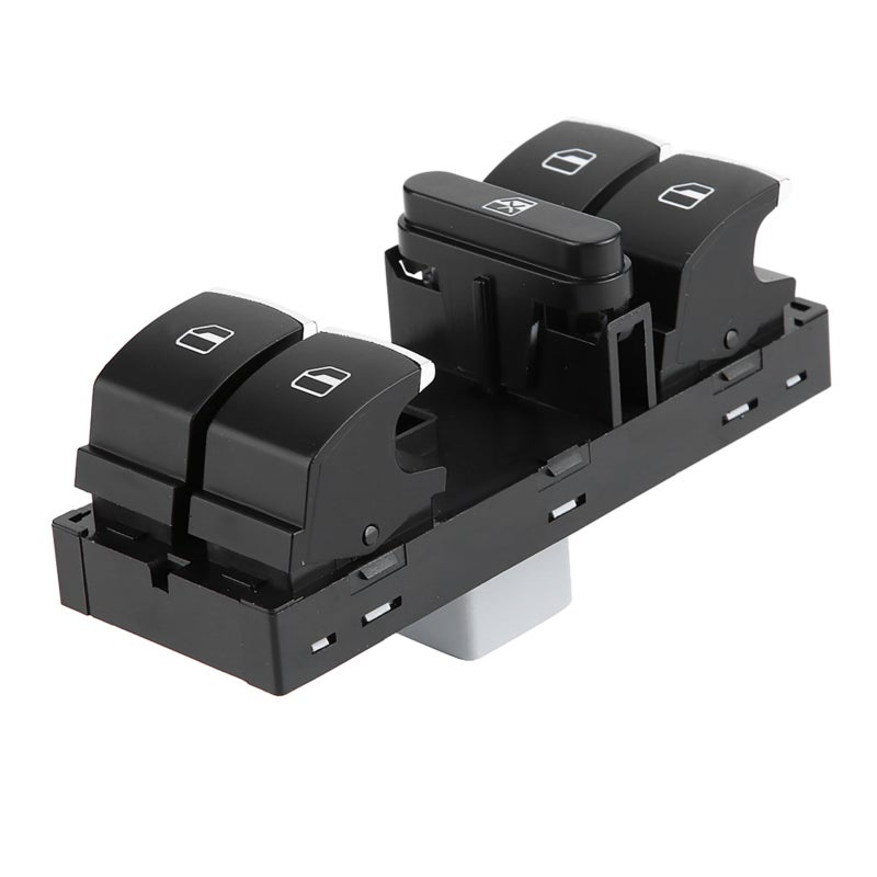 مفتاح نافذة السيارة - لوحة مفتاح النافذة من البلاستيك ABS الأسود لموديلات MK5 MK6 - 5ND 959 857 - مفتاح نافذة سيارة متوافق لباب المركبة - Image 1