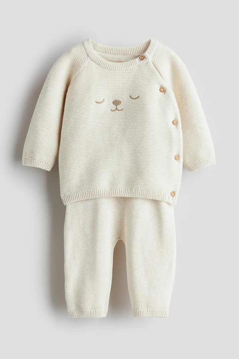 H&M 2-piece cotton-knit set