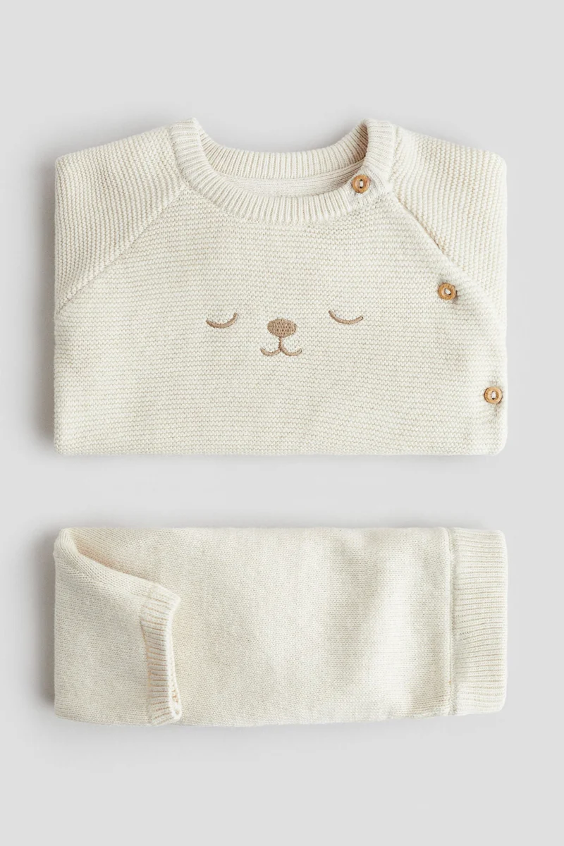 H&M 2-piece cotton-knit set