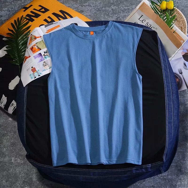 Summer Sleeveless T-Shirt Men'S Trendy Loose Comfortable Basketball Sports Vest Men'S Fashion Brand Waistcoat - Image 5