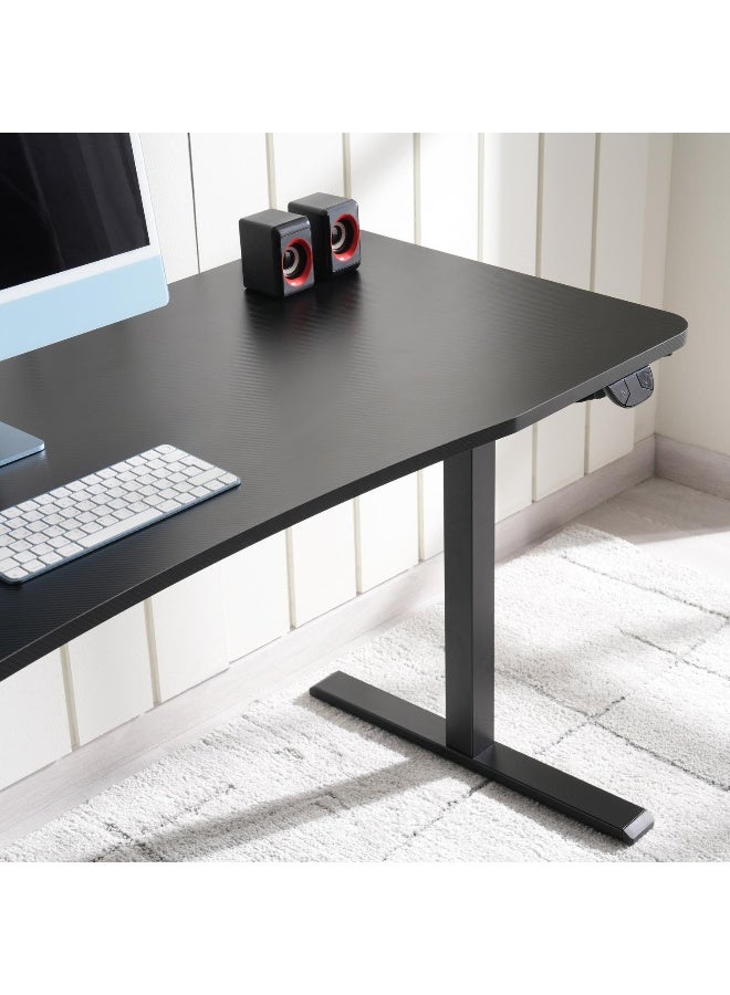 Pan Home Odie Gaming Desk With Electric Height Adjustable - Black - Image 3