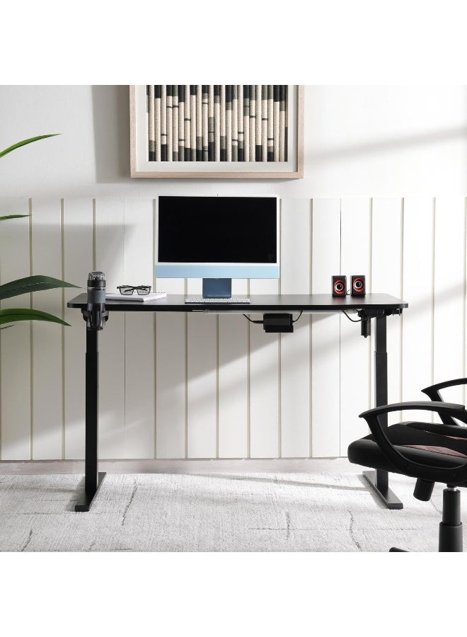 Pan Home Odie Gaming Desk With Electric Height Adjustable - Black - Image 5