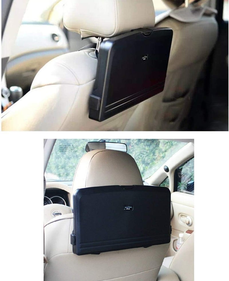 bangminda Car Back Seat Foldable Dining Table with Cup Holders and Phone Stand - Image 3