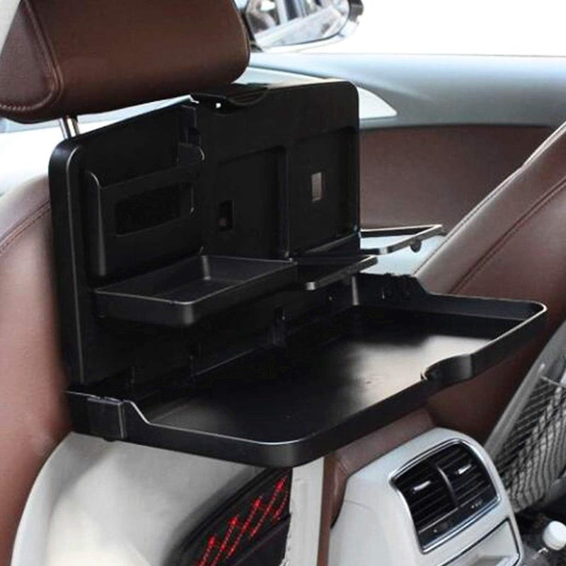 bangminda Car Back Seat Foldable Dining Table with Cup Holders and Phone Stand - Image 4