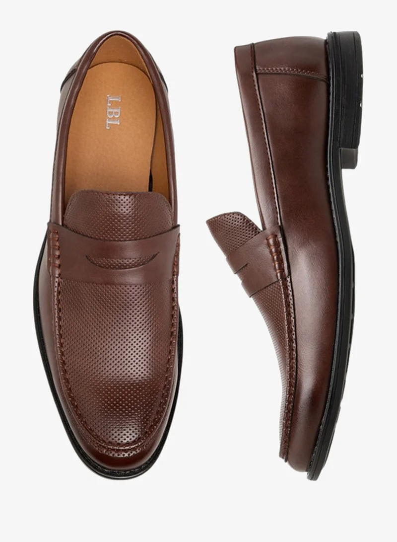 LBL by Shoexpress Textured Slip-On Loafers