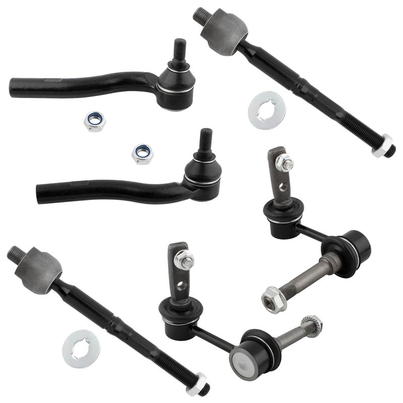 YMAUGP 6pcs Front Suspension Kit Front StabilizerSway Bar Outer Inner Tie Rod End for Lexus GS300 19982005for Lexus GS400 19982000for Lexus GS430 20012005 K90675 K90679 ES80585 ES80584 EV80600