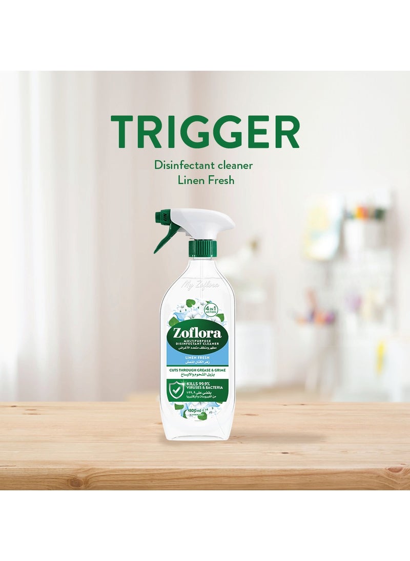 Zoflora Multi-Purpose Disinfectant Antibacterial Spray Linen Fresh 800ml  - Image 3