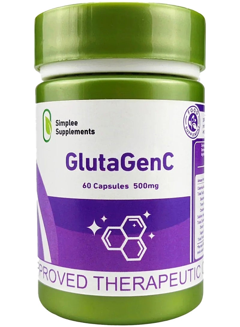 Simplee Supplements Gluta Gen C 60 Capsules - Image 1