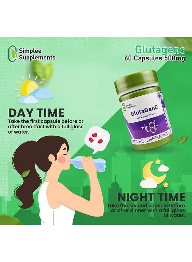 Simplee Supplements Gluta Gen C 60 Capsules - Image 3