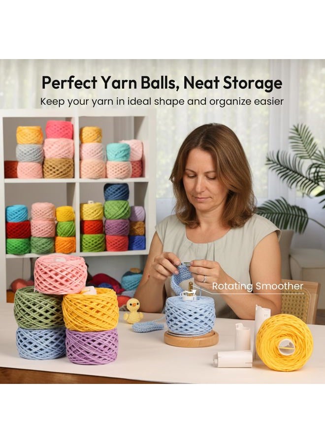 Etcokei 18pcs Yarn Ball Tube for Etcokei Electric Yarn Winder M1, Reusable ABS Yarn Cake Tube for Neat Storage & Tangle-Free Knitting/Crocheting Accessories - Image 2