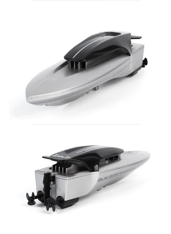 2.4g Mini Remote Control High-speed Speedboat Remote Control Boat With Lights Sailing Model Water Children's Toy 888-Color:White.  - Image 1