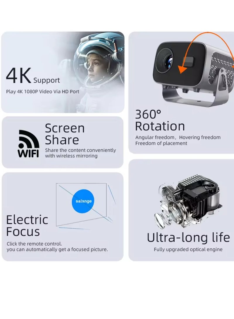 A10 Android Smart LED Projector – High-Resolution Projection in a Small Package - Image 5