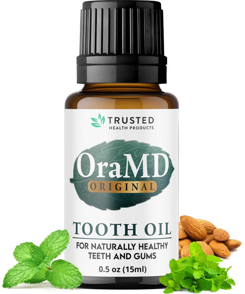 OraMD 4-in-1 Original Strength Tooth Oil- Clinically Tested Gum Disease Treatment, Gingivitis Treatment and Sensitive Teeth and Gums - All-Natural Solution (1-Pack) - Image 1