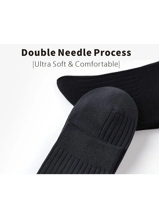 Mens Vertical Stripes Crew Socks Pack of 6