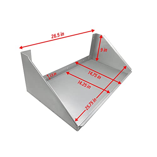 Pit Posse 540 Tool Box Storage Holder Tray Shelf Aluminum Cabinet - Made in USA - Enclosed Cargo Race Trailer Shop Garage Accessory for Toolboxes (Silver) - Image 2