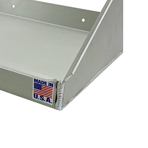 Pit Posse 540 Tool Box Storage Holder Tray Shelf Aluminum Cabinet - Made in USA - Enclosed Cargo Race Trailer Shop Garage Accessory for Toolboxes (Silver) - Image 3