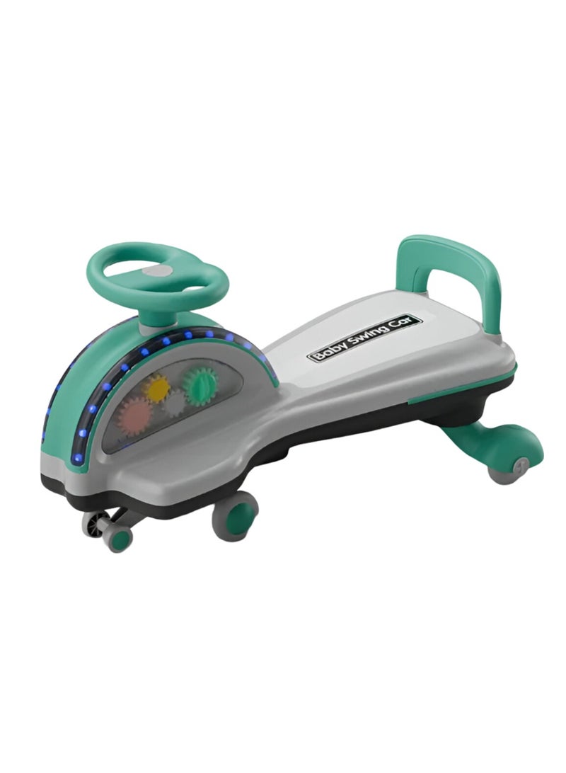 Swing Car Ride on Toy for Kids | Ride on Toy Swing Car for Kids with PU Led Wheels, Music & Light - Image 1