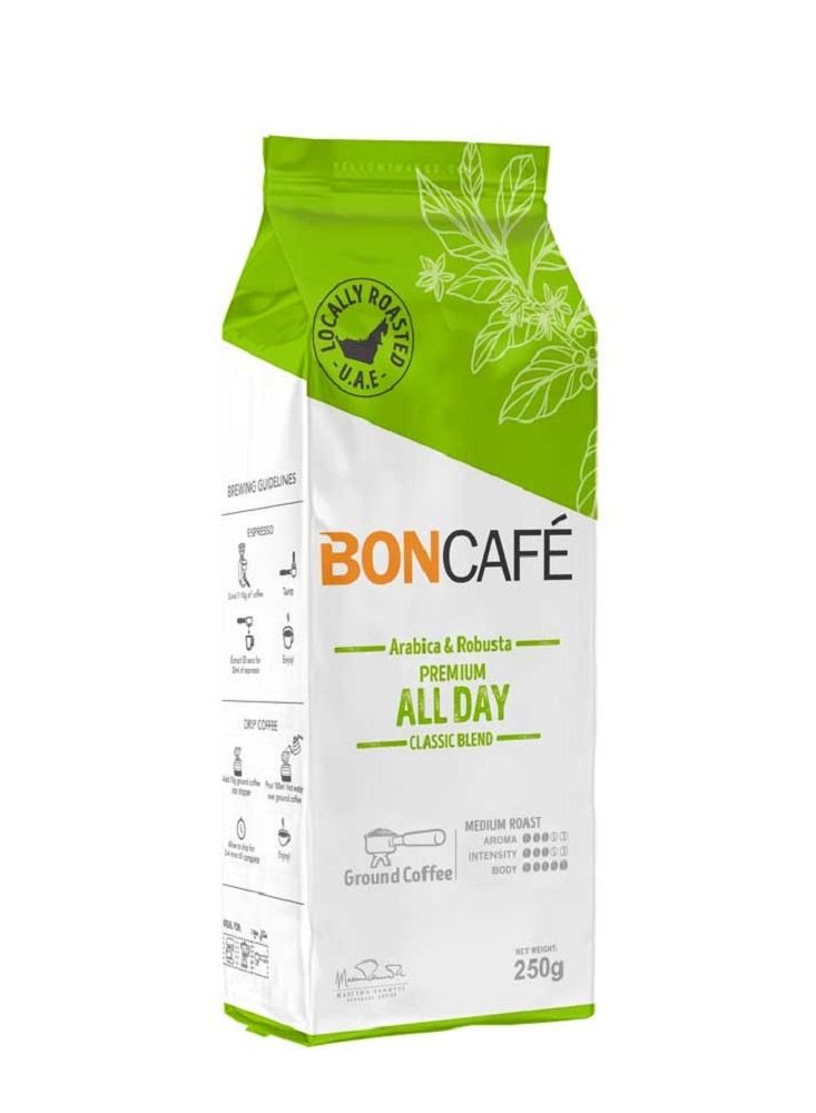 Boncafe Premium All Day Coffee Blend Ground Coffee 250g - Image 1