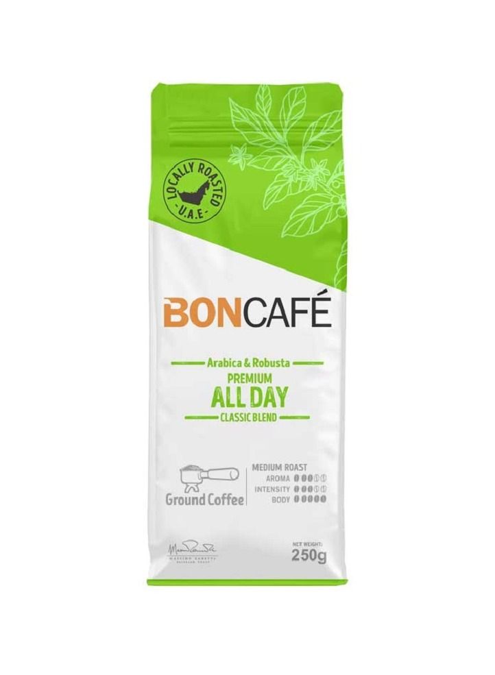 Boncafe Premium All Day Coffee Blend Ground Coffee 250g - Image 2